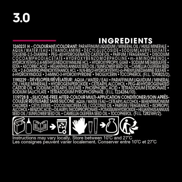 Garnier Olia Permanent Oil Powered Hair Color, 3.0 Darkest Brown - Picture 3 of 12